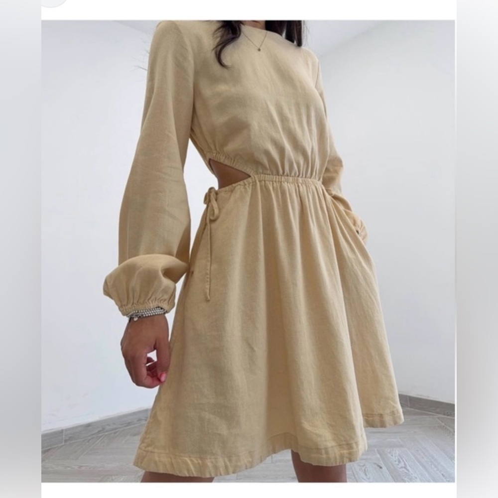 Universal Thread Women's Balloon Long Sleeve Mini A-Line Dress size Small